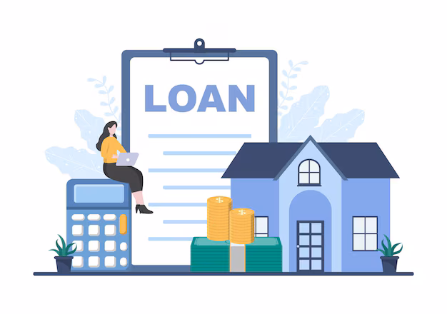 Home Loan Unique Illustration